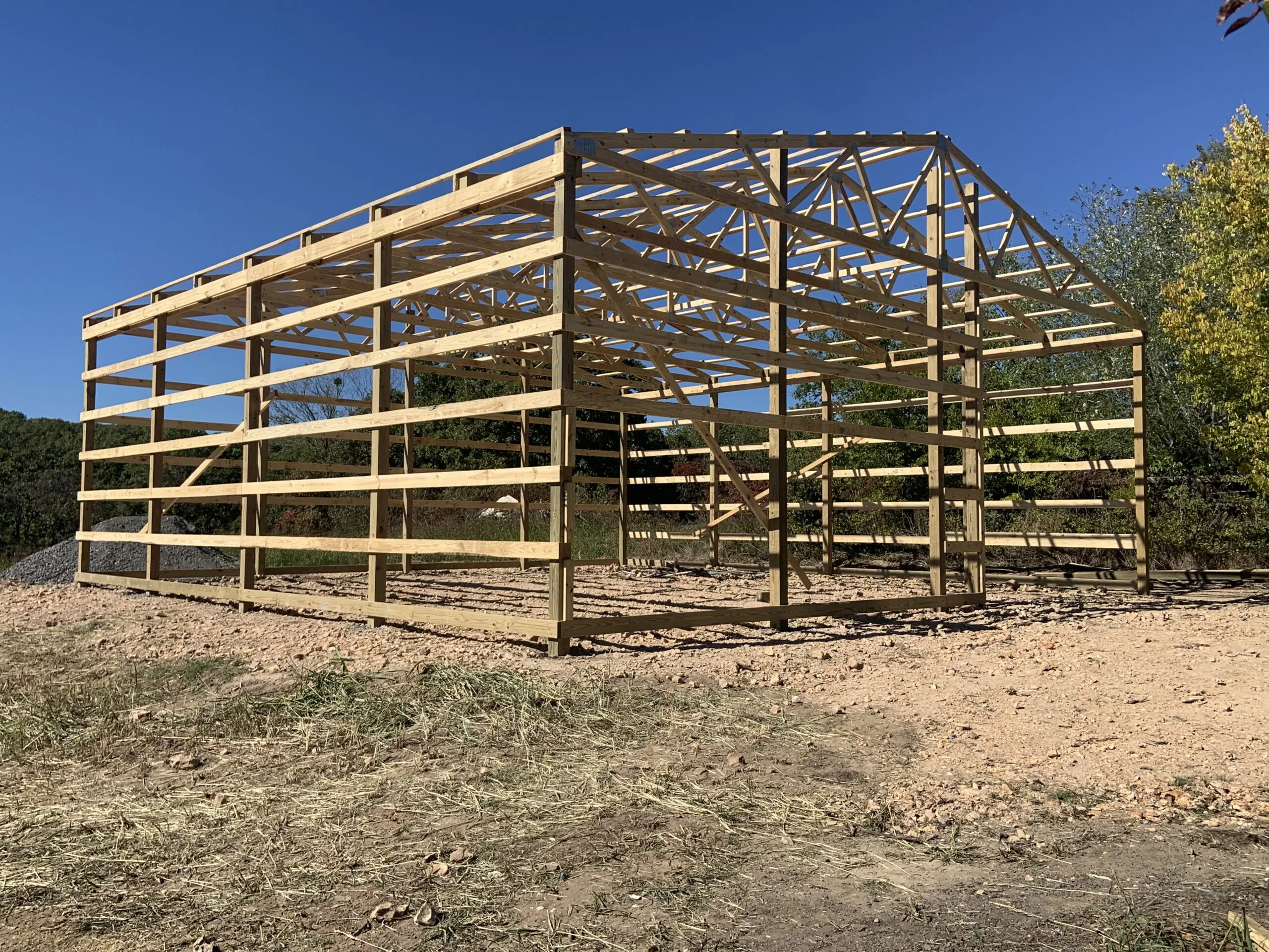 Two-bay garage built by D.T. Construction