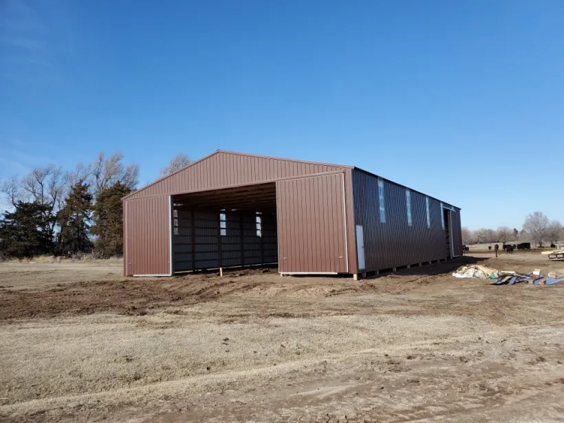 Cow shed built by D.T. Construction