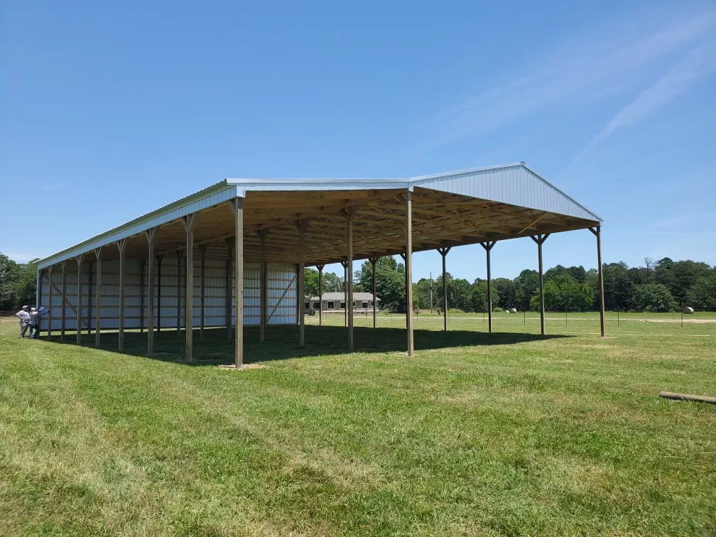 Hay barn built by D.T. Construction